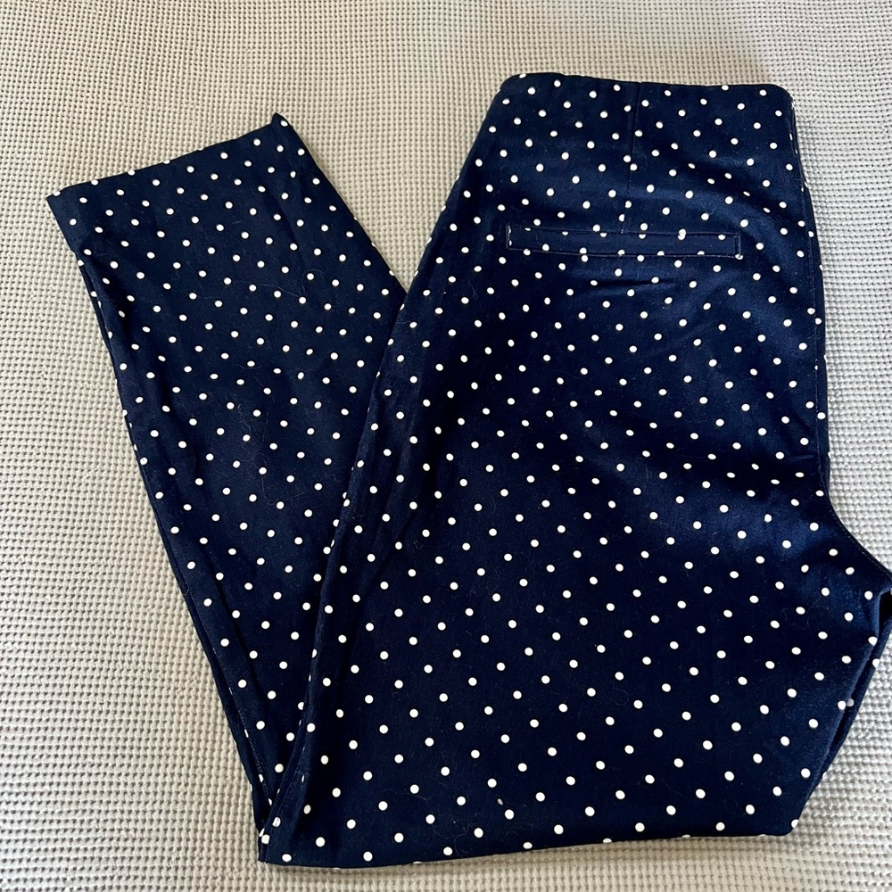Navy blue polka dot Old Navy pants